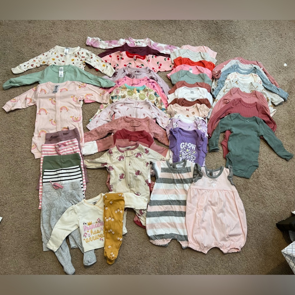 Newborn Girl Assorted Baby Clothing LOT